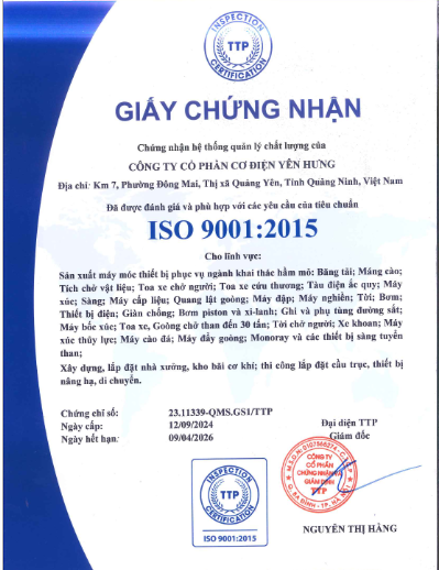 Chứng nhận ISO 9001:2015