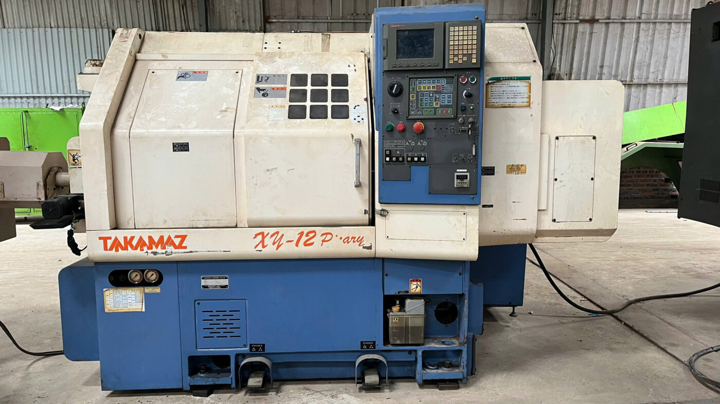 Máy Tiện CNC Takamaz XY-12 Nhật Bản – 2 Trục Chính Xác