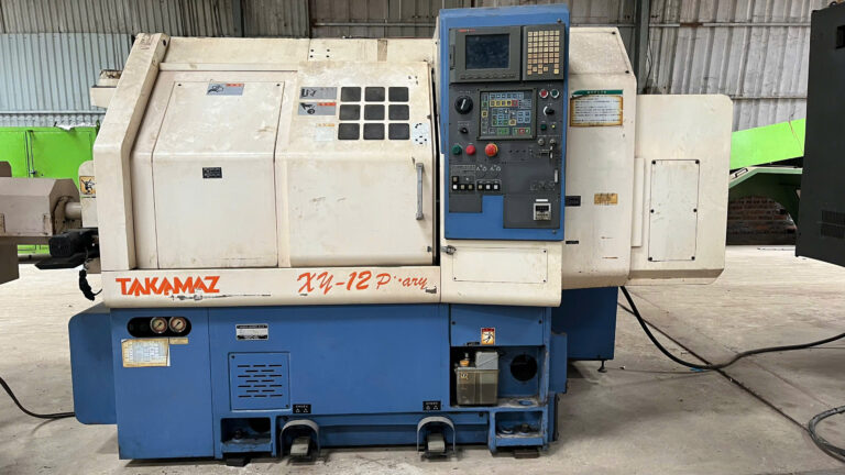 Máy Tiện CNC Takamaz XY-12 Nhật Bản – 2 Trục Chính Xác